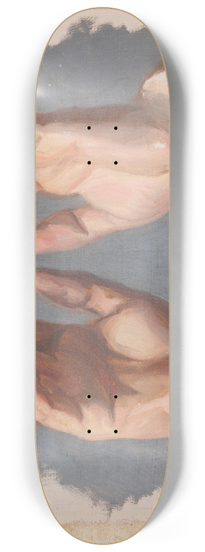 Jzef Simmler - Study of Both Hands of the Bishop for the Painting The Oath of Queen Jadwiga 8.25 inch art skate deck Jzef Simmler - Study of Both Hands of the Bishop for the Painting The Oath of Queen Jadwiga 8.25 inch art skate deck