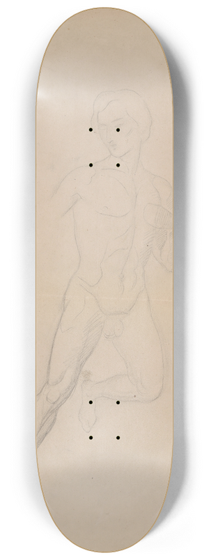 Jzef Simmler - Szkic postaci Amora 8.25 inch art skate deck