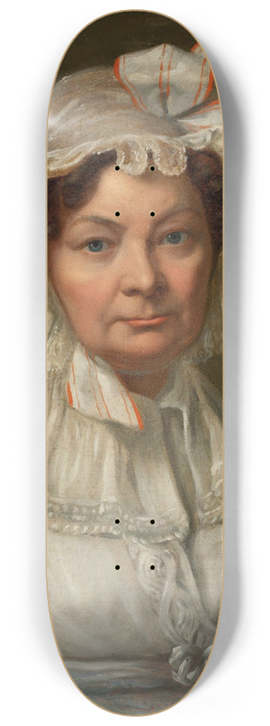 Jzef Sonntag - Portrait of a woman in a red scarf 8.25 inch art skate deck