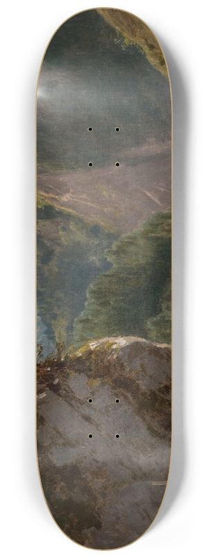 Jzef Szermentowski - The Dunajec River in the Pieniny Mountains 8.25 inch art skate deck