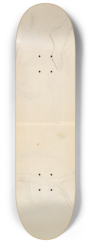 Kahlil Gibran - Tree and Anatomy Studies 8.25 inch art skate deck