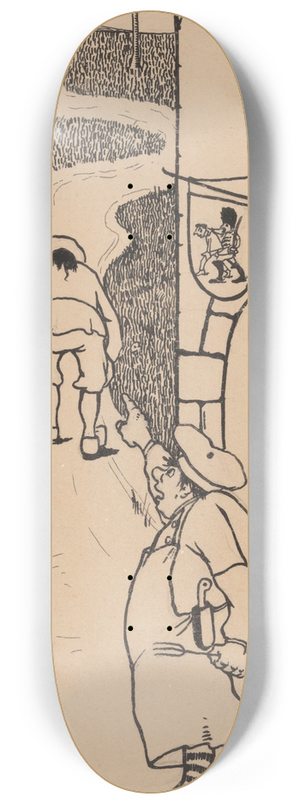 Karel Collens - Book Illustration 8.25 inch art skate deck