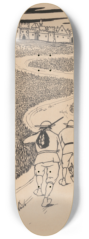 Karel Collens - Book Illustration 8.25 inch art skate deck