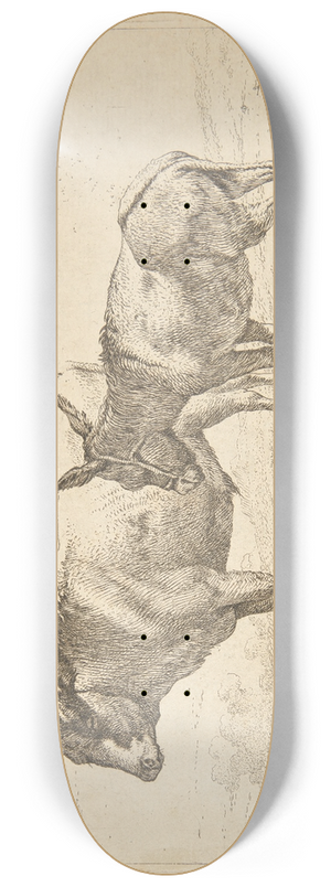 Karel Dujardin - En okse og et sel 8.25 inch art skate deck Karel Dujardin - En okse og et sel 8.25 inch art skate deck