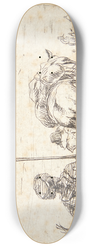 Karel Dujardin - En pakhest 8.25 inch art skate deck Karel Dujardin - En pakhest 8.25 inch art skate deck