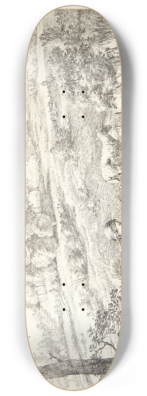 Karel Dujardin - Hyrdinde, som taler med sin hund 8.25 inch art skate deck Karel Dujardin - Hyrdinde, som taler med sin hund 8.25 inch art skate deck