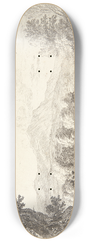 Karel Dujardin - Landskab med en mand og en hund 8.25 inch art skate deck Karel Dujardin - Landskab med en mand og en hund 8.25 inch art skate deck