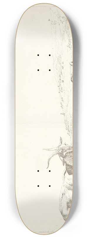 Karel Dujardin - Tre geder og to fr 8.25 inch art skate deck