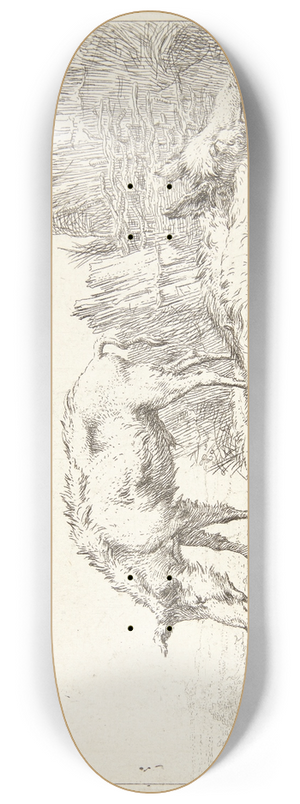 Karel Dujardin - Tre svin nr en hk 8.25 inch art skate deck