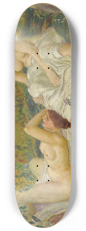 Karel pillar - Jeunes Femmes au Jardin 8.25 inch art skate deck Karel pillar - Jeunes Femmes au Jardin 8.25 inch art skate deck
