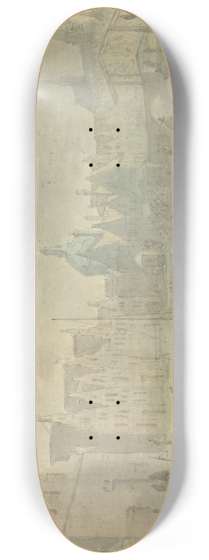 Karel Slabbaert - Galgewater in Leiden met ijsvermaak 8.25 inch art skate deck