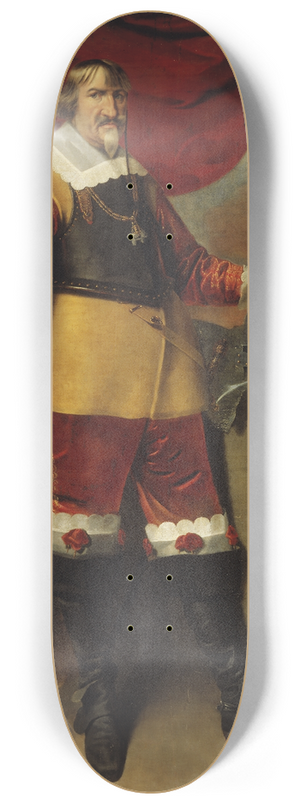 Karel van Mander III - King Christian IV of Denmark 8.25 inch art skate deck