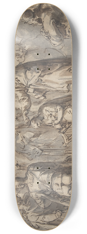 Karel Van Mander - Samuel Annointing David 8.25 inch art skate deck