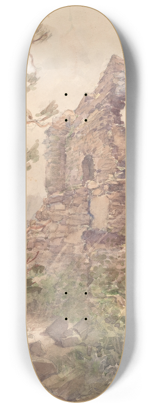 Karel Vitezslav Masek - Landscape with Ruin 8.25 inch art skate deck