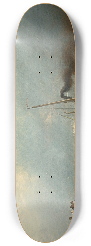 Andreas Achenbach - Hafen von Ostende 8.25 inch art skate deck