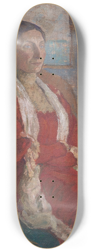 Karl Isakson - Portrait of Mrs. Bertha Brandstrup 8.25 inch art skate deck Karl Isakson - Portrait of Mrs. Bertha Brandstrup 8.25 inch art skate deck