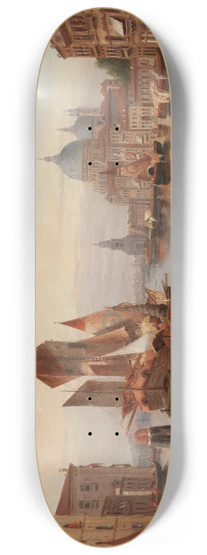 Karl Kaufmann - Venetian Scene 8.25 inch art skate deck