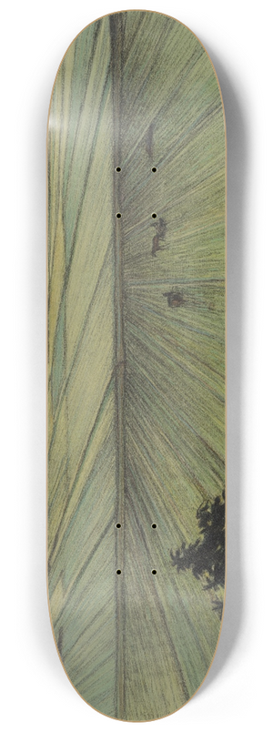 Karl Nordstrm - Landscape with Fields 8.25 inch art skate deck