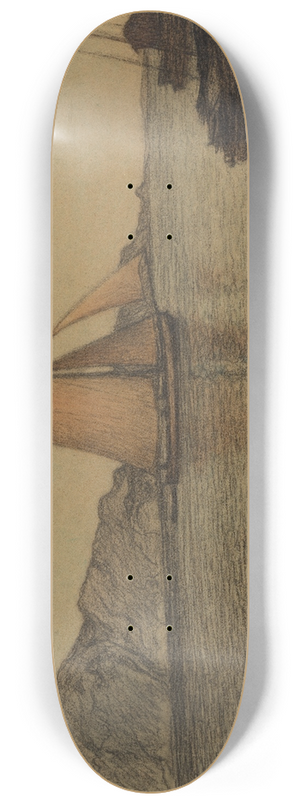 Karl Nordstrm - Sailors in the Strait 8.25 inch art skate deck