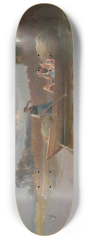 Karl Raupp - Hay Boat on Lake Chiemsee 8.25 inch art skate deck
