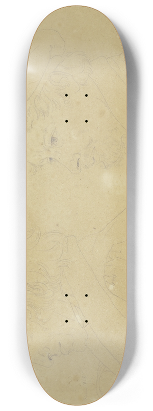 Karl Sandhaas - Bildnisse des Malers Prof. Besel aus Breslau sowie des Architekkten Hbsch aus Heidelberg 8.25 inch art skate deck