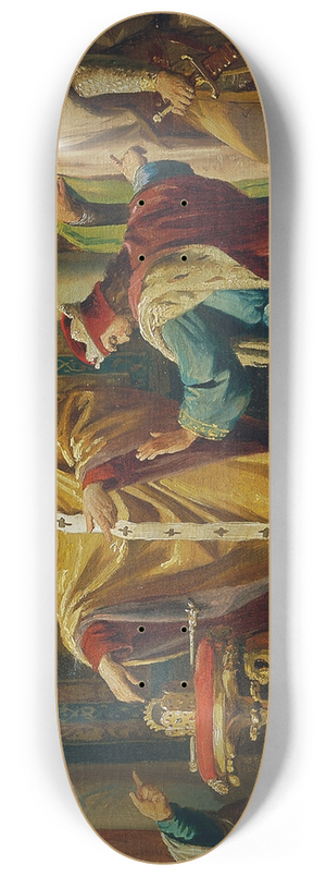 Karl von Blaas - Leopold der Heilige weist die Kaiserkrone zurck 8.25 inch art skate deck