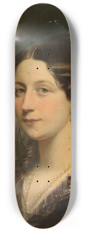 Karl von Blaas - Portrait of Aleksandra Potocka ne Potocka (18181892) 8.25 inch art skate deck