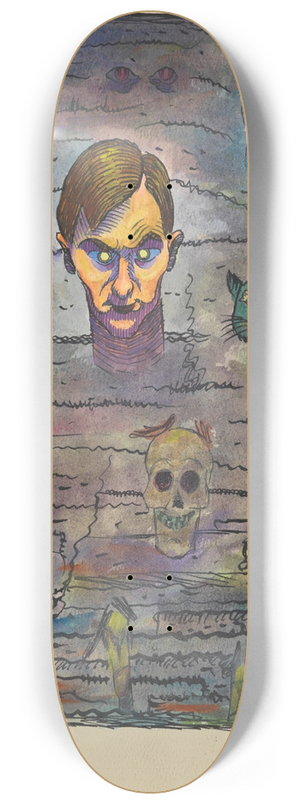 Karl Wiener - Bedrngnis 8.25 inch art skate deck