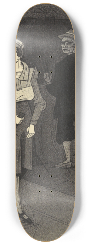 Karl Wiener - Begegnung 8.25 inch art skate deck