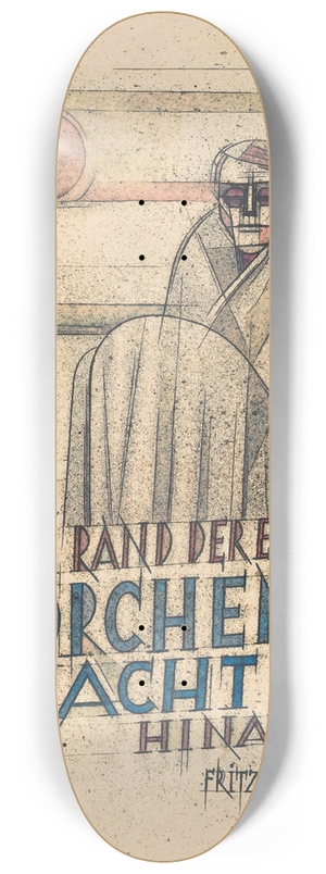 Karl Wiener - Blind kauern wir am Rand der Erde 8.25 inch art skate deck