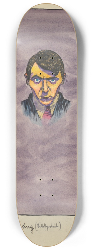 Karl Wiener - Graue Stimmung (Selbstportrt) 8.25 inch art skate deck