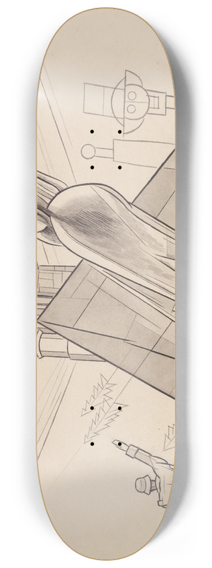 Karl Wiener - Kriegsostern 8.25 inch art skate deck