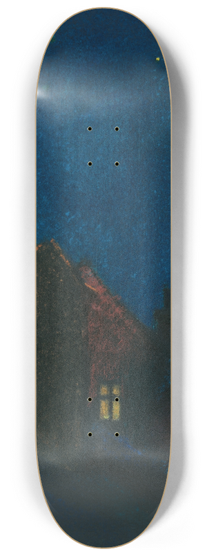 Karl Wiener - Mondnacht II 8.25 inch art skate deck