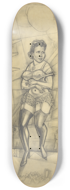 Karl Wiener - Ohne Titel 8.25 inch art skate deck