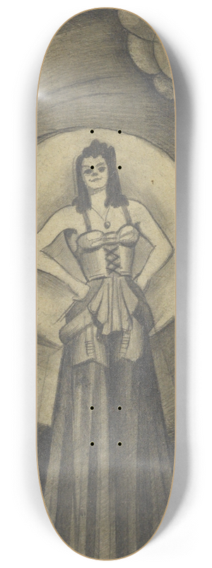 Karl Wiener - Ohne Titel; aus; Die 150 Bltter VI 8.25 inch art skate deck