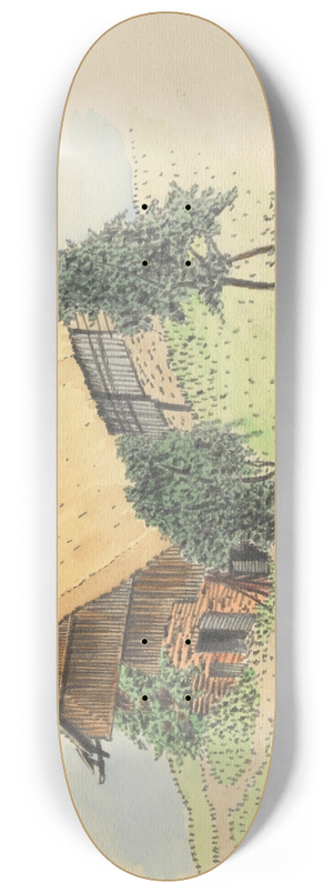 Karl Wiener - Ohne Titel (Bauernhaus) 8.25 inch art skate deck
