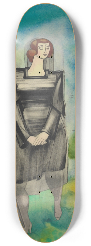 Karl Wiener - Ohne Titel (Frauenfigur) 8.25 inch art skate deck
