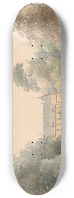 Andreas Schelfhout - Gezicht op het Oude Loo 8.25 inch art skate deck Andreas Schelfhout - Gezicht op het Oude Loo 8.25 inch art skate deck