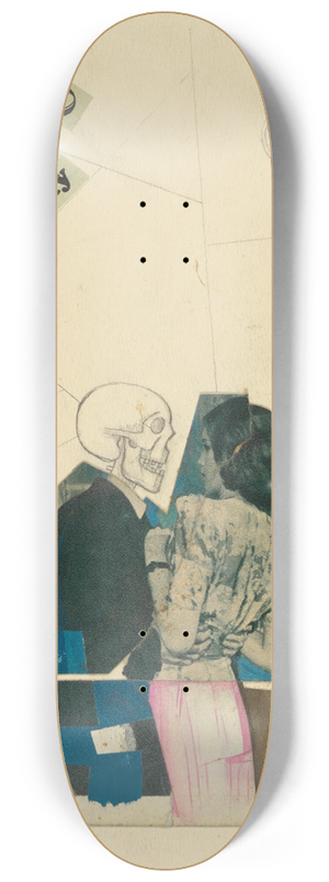 Karl Wiener - Ohne Titel (junge Frau und Tod) 8.25 inch art skate deck