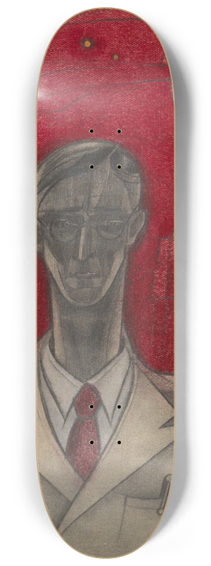 Karl Wiener - Selbstportrt mit Jupiter und Saturn 8.25 inch art skate deck