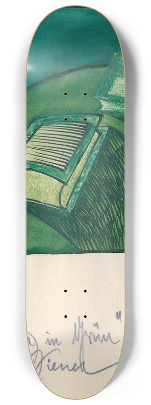 Karl Wiener - Stilleben in Grn 8.25 inch art skate deck