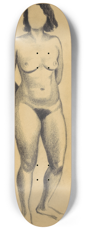 Karl Wiener - weiblicher Akt 8.25 inch art skate deck