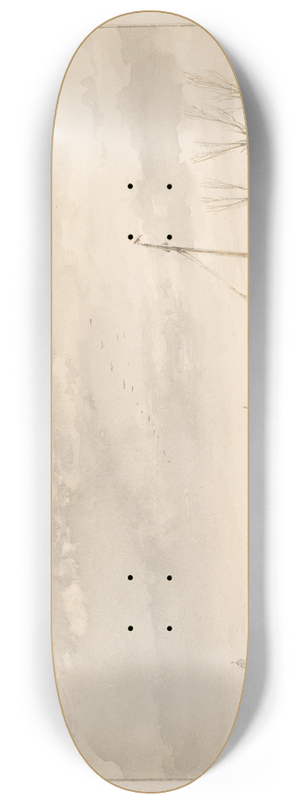 Andreas Schelfhout - Winterlandschap met bevroren meer 8.25 inch art skate deck Andreas Schelfhout - Winterlandschap met bevroren meer 8.25 inch art skate deck