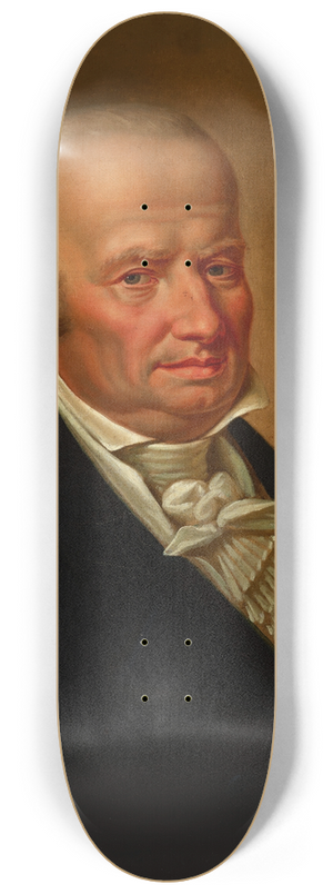 Karol Schweikart - Portrait of Johann Hausner Sr. 8.25 inch art skate deck