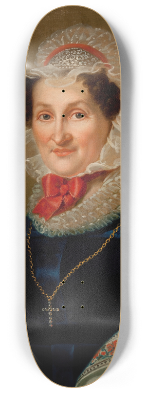 Karol Schweikart - Portrait of Teresa Hausner 8.25 inch art skate deck