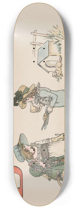 Kate Greenaway - A Apple Pie Pl 02 8.25 inch art skate deck