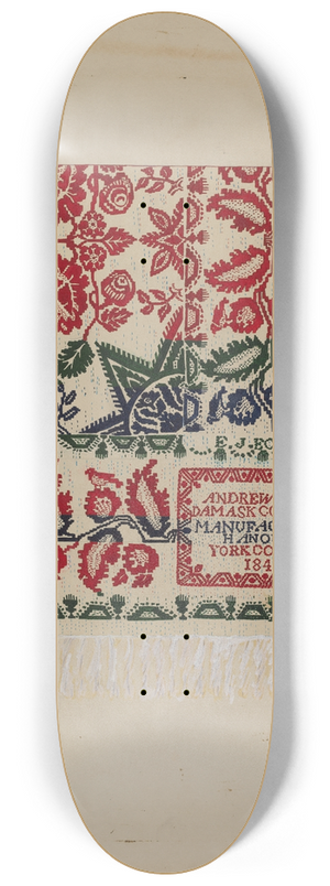 Katherine Hastings - Damask Coverlet 8.25 inch art skate deck