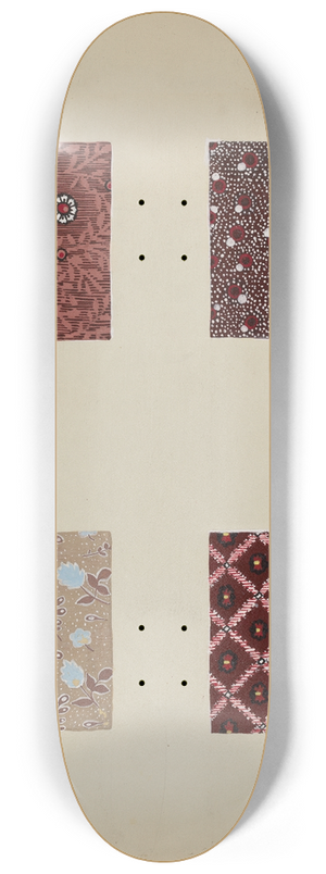Katherine Hastings - Materials from Patchwork Quilt 8.25 inch art skate deck