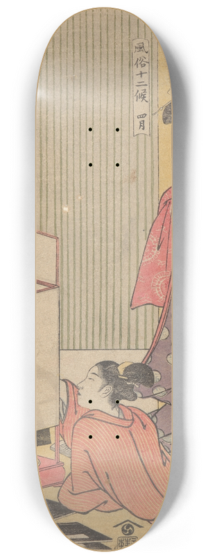 Katsukawa Shunch - The Fourth Month (Shigatsu) 8.25 inch art skate deck