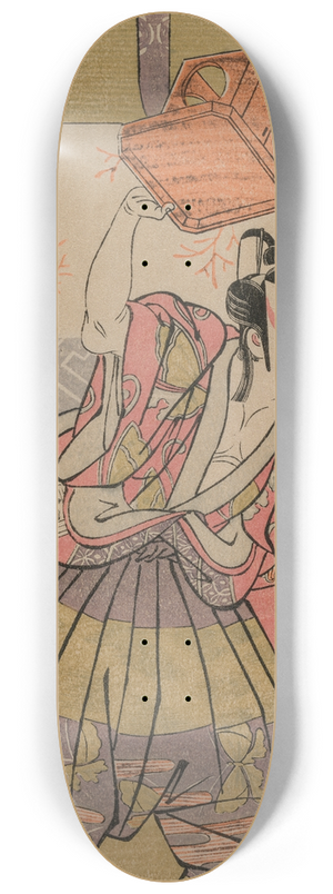 Katsukawa Shunsh - The Actor Ichikawa Raizo as Soga No Goro 8.25 inch art skate deck